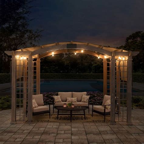 sunjoy kenwood arched pergola